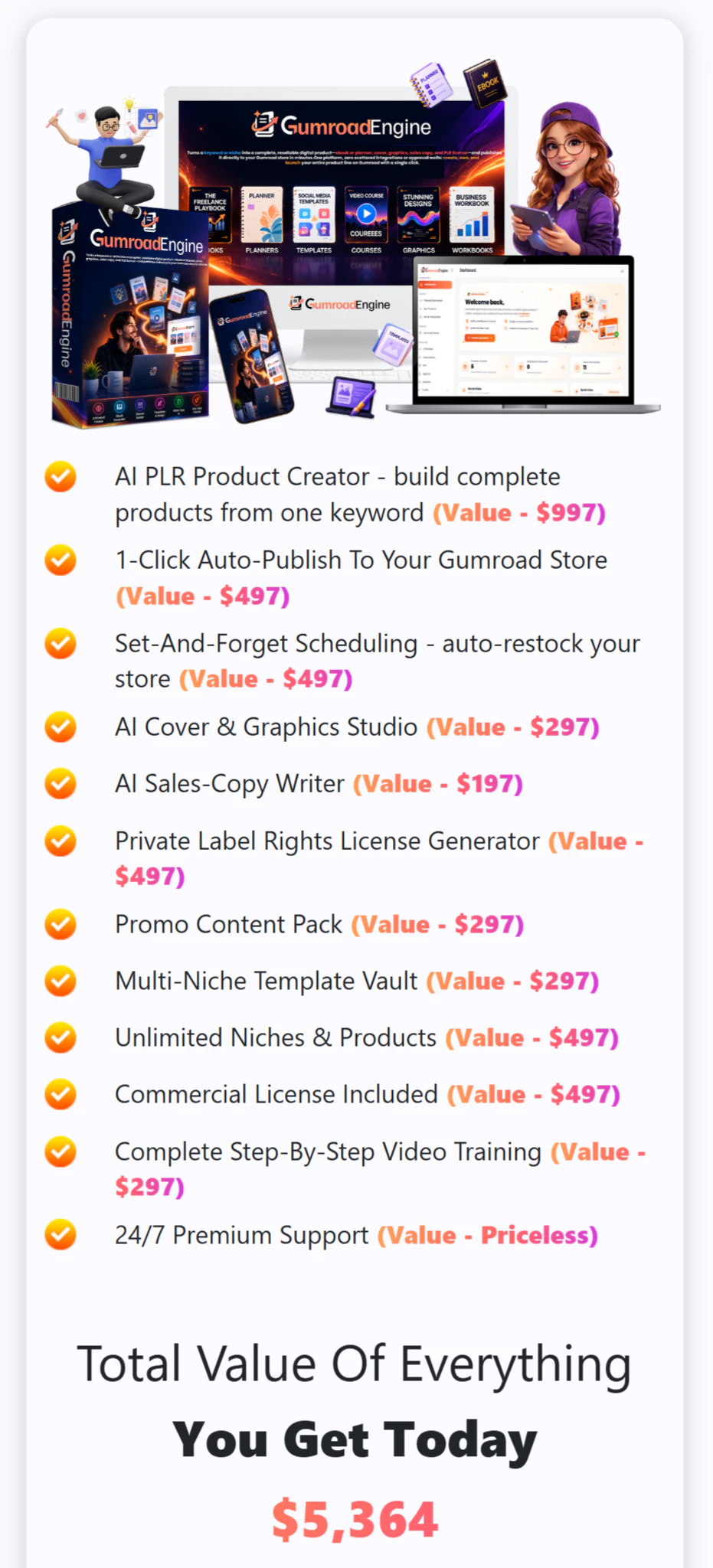 Gumroad-Engine-price