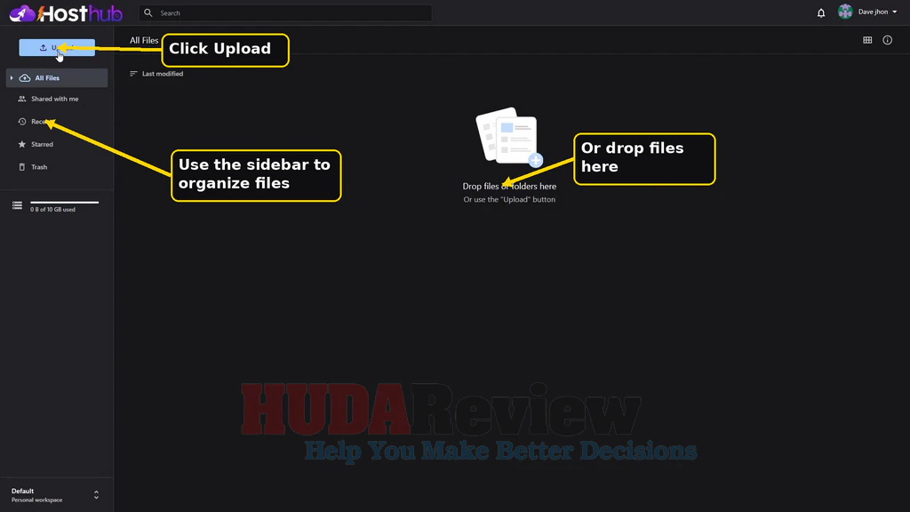 HostHub-demo-7-Upload