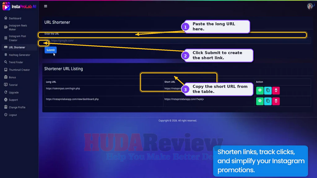 InstaProLab-AI-demo-8-Shorten
