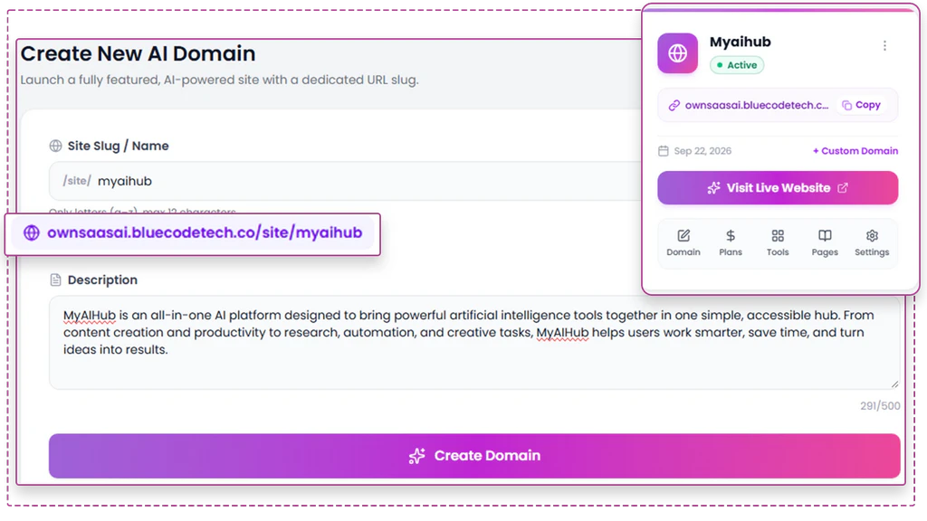 OwnSaaS-AI-feature-4-DOMAIN