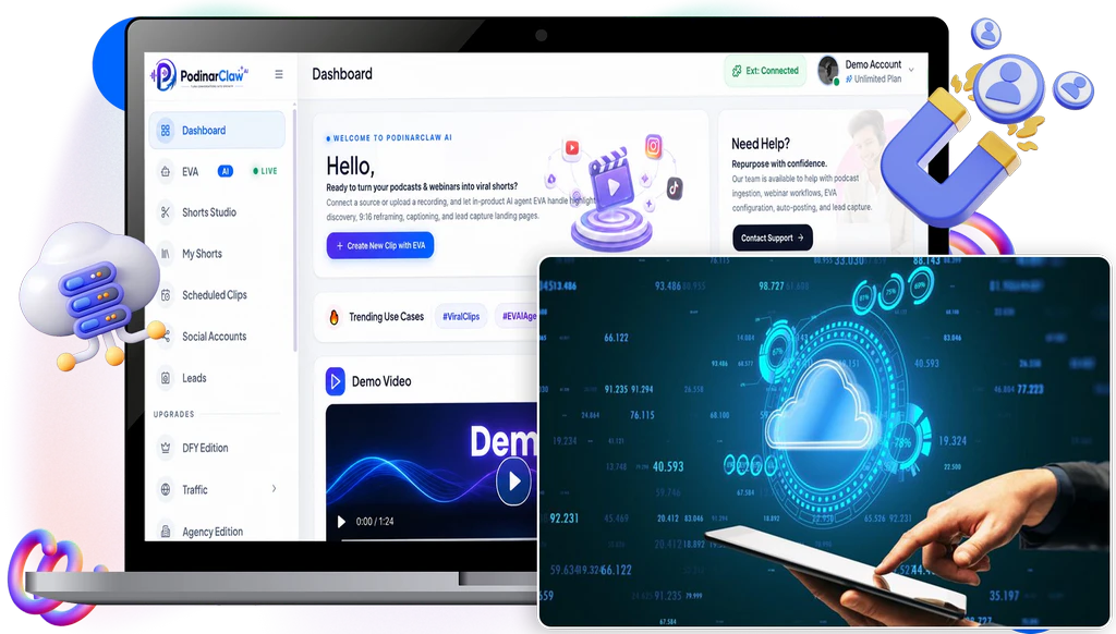 PodinarClaw-AI-feature-5-Dashboard