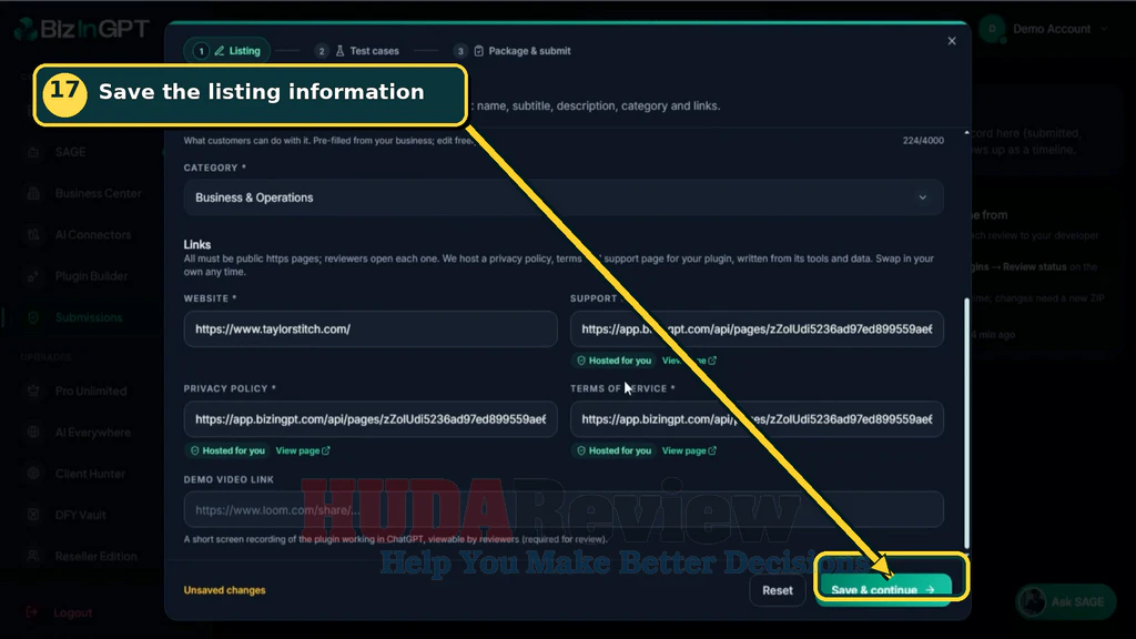 BizInGPT-demo-17-Listing