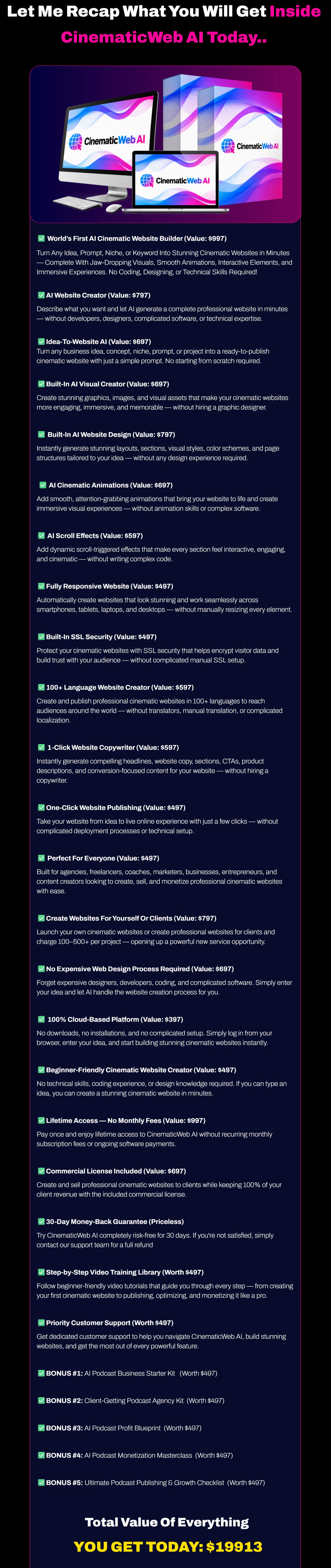 CinematicWeb-AI-price