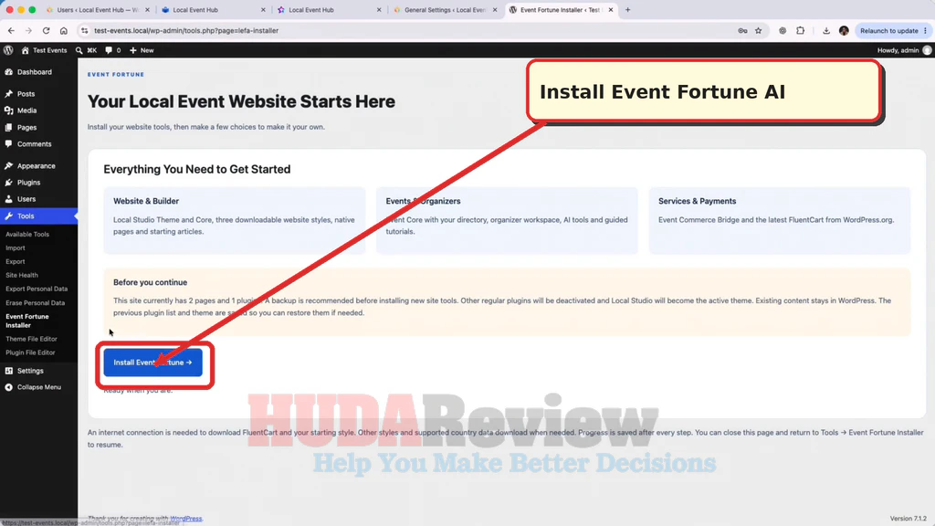 Local-Event-Fortune-AI-demo-3-Install