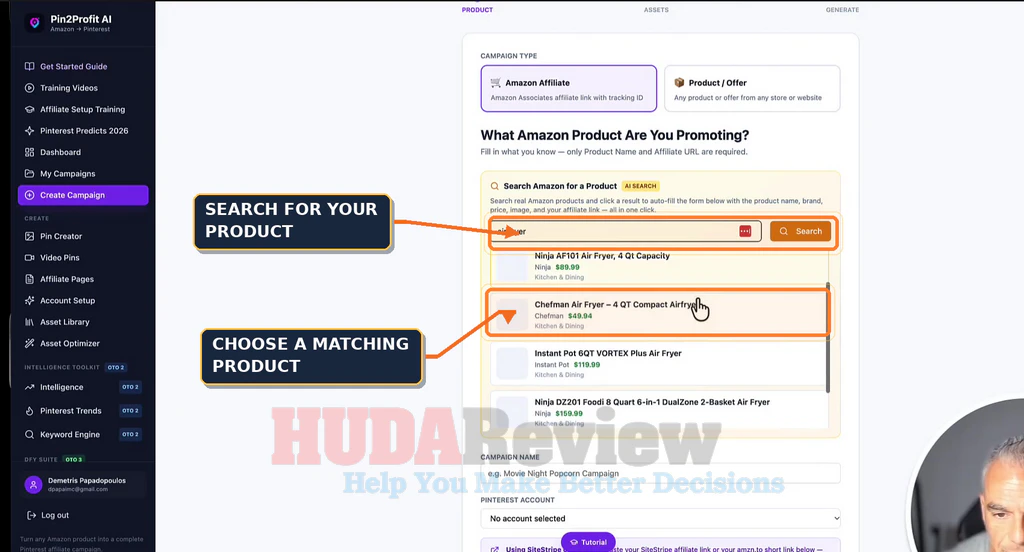 Pin2Profit-AI-demo-3-Search