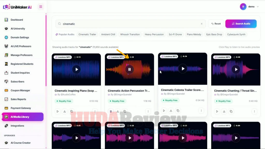 UniMaker-AI-demo-14-course