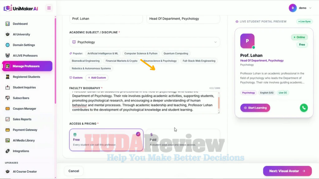 UniMaker-AI-demo-9-Configure